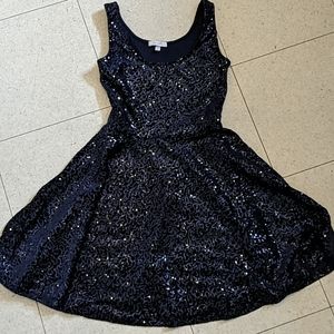 LAST CALL! Vintage Delia's blue sequin dress XS